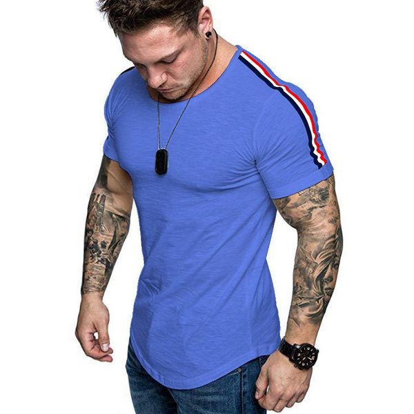 summer new solid color casual t-shirt men brand fashion short sleeves tshirt o neck stripe fold slim fit tee shirt man size 5xl, White;black
summer new solid color casual t-shirt men brand fashion short sleeves tshirt o neck stripe fold slim fit tee shirt man size 5xl, White;black