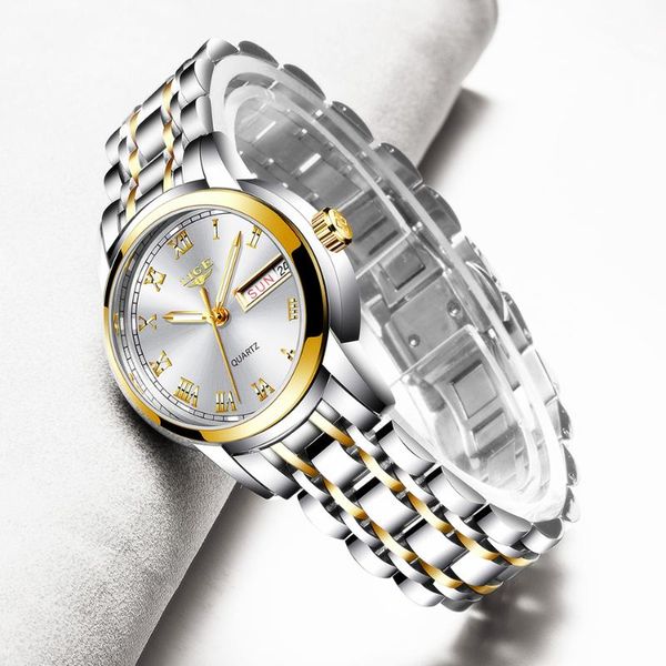 lige 2020 new gold watch women watches ladies creative steel women's bracelet watches female waterproof clock relogio feminino, Slivery;brown
lige 2020 new gold watch women watches ladies creative steel women's bracelet watches female waterproof clock relogio feminino, Slivery;brown