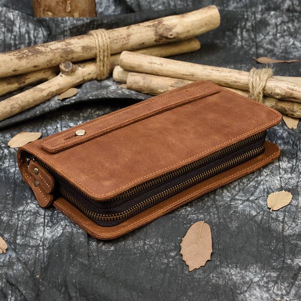 maheu retro zipper long purse with 6 inch phone pouch feature zip long wallet crazy horse leather men women mobile phone purse, Red;black
maheu retro zipper long purse with 6 inch phone pouch feature zip long wallet crazy horse leather men women mobile phone purse, Red;black
