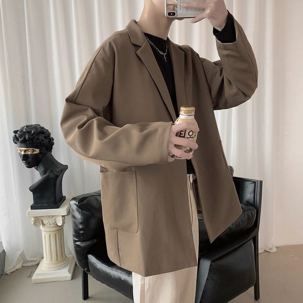 men's suits & blazers 2021 spring and autumn youth korean version of pure color retro simple suit fashion casual single western jacket, White;black
men's suits & blazers 2021 spring and autumn youth korean version of pure color retro simple suit fashion casual single western jacket, White;black