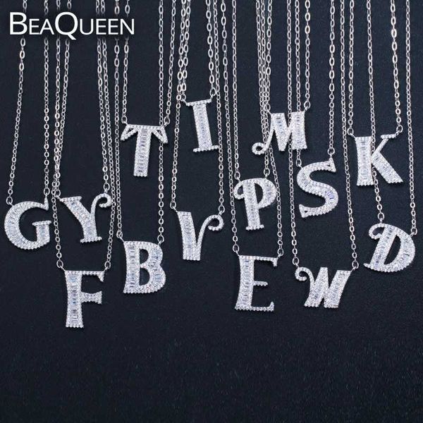 beaqueen fashion baguette cubic zirconia 26 letter name pendant necklaces for men women initial alphabet customize jewelry n004, Silver
beaqueen fashion baguette cubic zirconia 26 letter name pendant necklaces for men women initial alphabet customize jewelry n004, Silver
