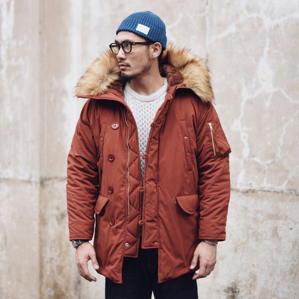 men's down & parkas 2021 winter n3b puffer jacket men long canada coat fur hood warm trench camouflage tactical bomber army korean park, Black
men's down & parkas 2021 winter n3b puffer jacket men long canada coat fur hood warm trench camouflage tactical bomber army korean park, Black