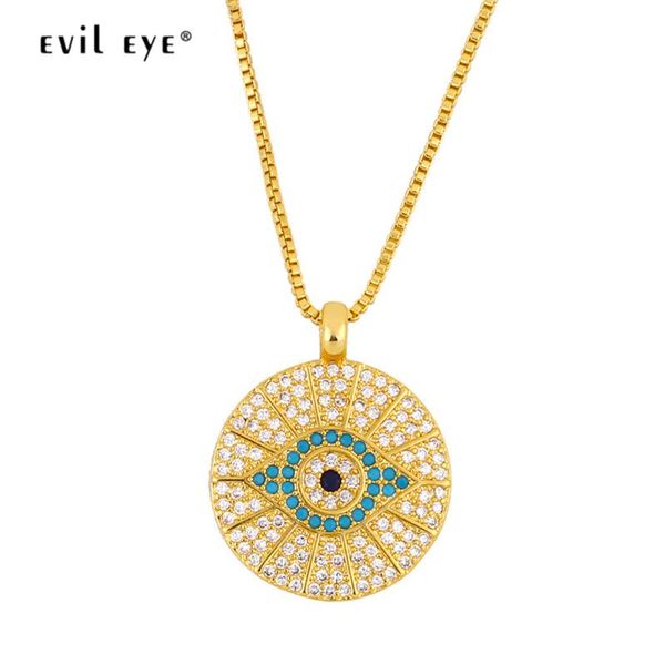 pendant necklaces evil eye colorful zircon round necklace gold color long chain turkish fashion jewelry for women girls le441, Silver
pendant necklaces evil eye colorful zircon round necklace gold color long chain turkish fashion jewelry for women girls le441, Silver