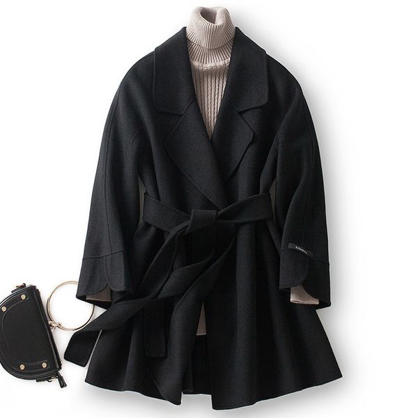 100% wool coat female jacket autumn winter jacket women clothes 2020 double side woolen coats korean overcoat my3803, Black
100% wool coat female jacket autumn winter jacket women clothes 2020 double side woolen coats korean overcoat my3803, Black