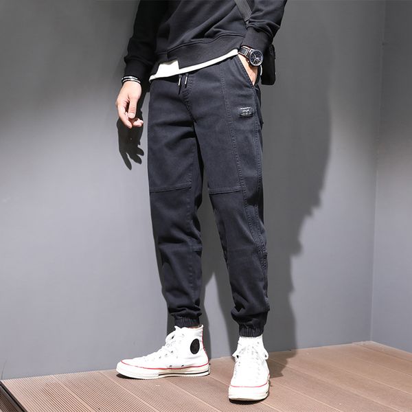 fashion streetwear men jeans autumn newly casual cargo pants men harem trousers vintage spliced designer hip hop joggers pants, Blue
fashion streetwear men jeans autumn newly casual cargo pants men harem trousers vintage spliced designer hip hop joggers pants, Blue