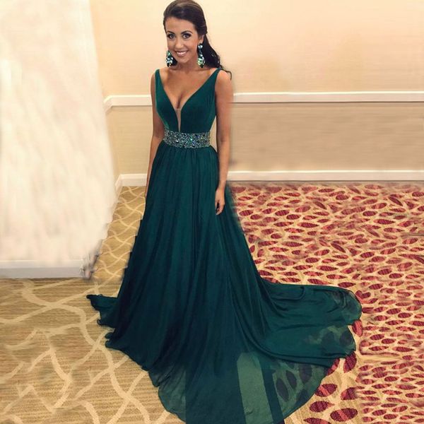 new arrival evening dress emerald v formal vestido noiva sereia prom party robe de soiree gown v-neck chiffon a-line dress, Black;red
new arrival evening dress emerald v formal vestido noiva sereia prom party robe de soiree gown v-neck chiffon a-line dress, Black;red