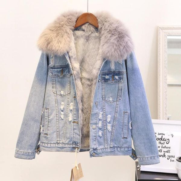winter fashion women warm coat natural fur collar+real hair liner denim jacket female thicken loose fur outwear l1784, Black;brown
winter fashion women warm coat natural fur collar+real hair liner denim jacket female thicken loose fur outwear l1784, Black;brown