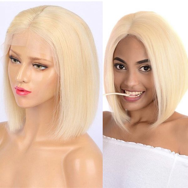 selling 613 blonde bob wig short european remy lace front wig pre plucked with baby hair middle part style for women, Black
selling 613 blonde bob wig short european remy lace front wig pre plucked with baby hair middle part style for women, Black