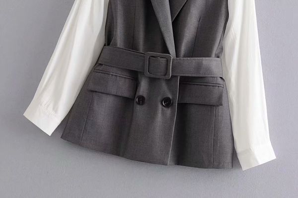 women's coat autumn 2020 fashion new fashion waist - hugging long - sleeved fake two shirt vests casual style size s, Black;brown
women's coat autumn 2020 fashion new fashion waist - hugging long - sleeved fake two shirt vests casual style size s, Black;brown