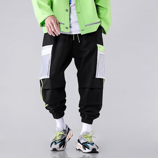 hip hop pockets cargo pants men joggers pants streetwear men 2020 fashion elastic waist mens sweatpants joggers trousers, Black
hip hop pockets cargo pants men joggers pants streetwear men 2020 fashion elastic waist mens sweatpants joggers trousers, Black