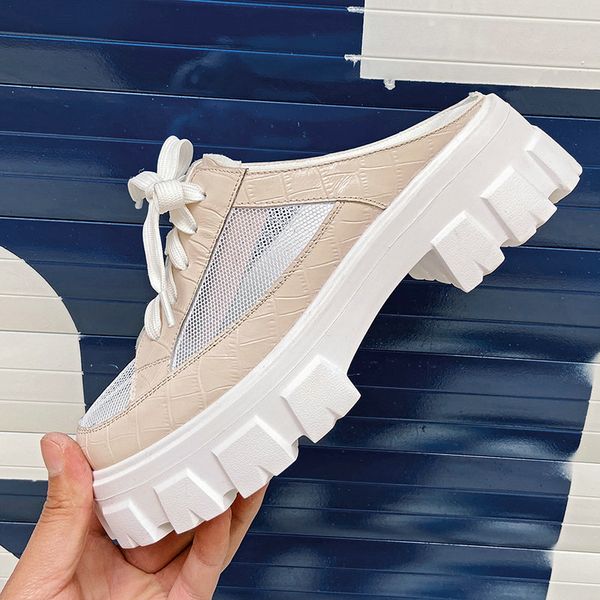 new elegant genuine leather women wedges high heel slippers slip on round toe platform heel slipper dress sheos, Black
new elegant genuine leather women wedges high heel slippers slip on round toe platform heel slipper dress sheos, Black