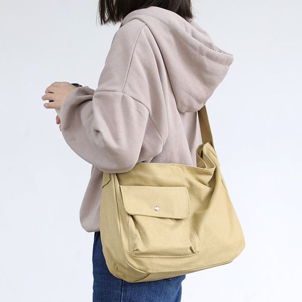 simple large-capacity shoulder bag harajuku mori literary lady canvas bag fashion solid color student crossbody
simple large-capacity shoulder bag harajuku mori literary lady canvas bag fashion solid color student crossbody