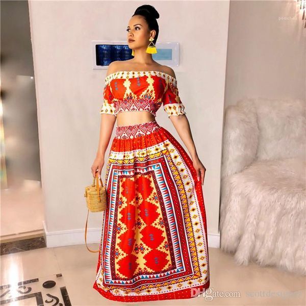 2pcs dress red print slash neck dress tropical amorous style suit dress women strapless, White
2pcs dress red print slash neck dress tropical amorous style suit dress women strapless, White