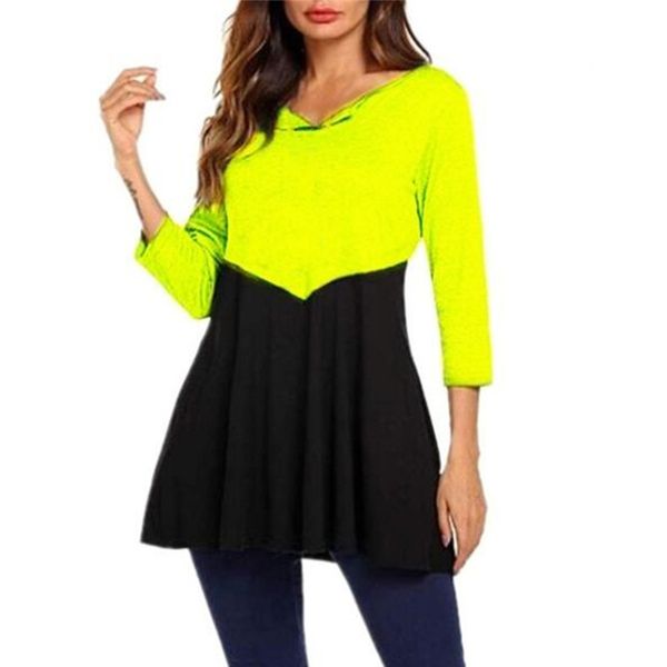 new women vestido fashion patchwork dress ladies three quarter sleeve dresses slim a-line casual loose o-neck dresses for women, Black;gray
new women vestido fashion patchwork dress ladies three quarter sleeve dresses slim a-line casual loose o-neck dresses for women, Black;gray