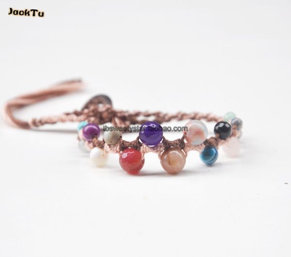 tennis multi coor natural stone beads cotton bracelet for girl, Golden;silver
tennis multi coor natural stone beads cotton bracelet for girl, Golden;silver