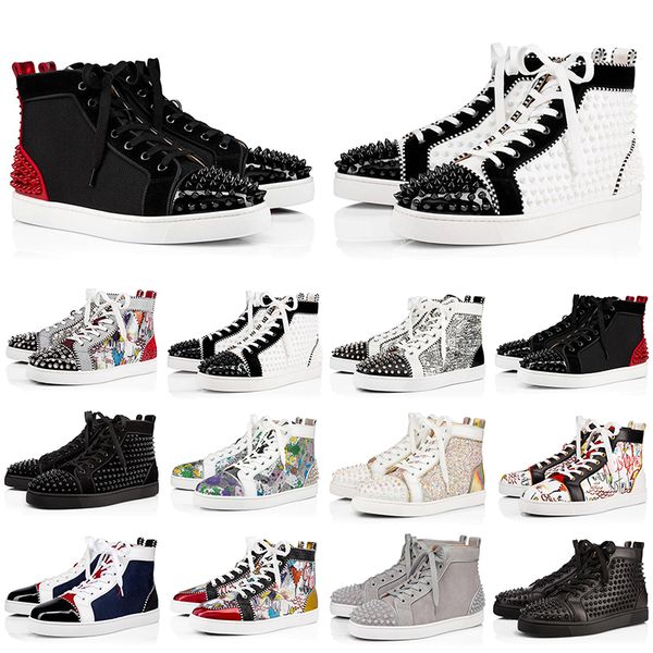 red bottom shoes men women studded spikes platform shoes leather suede black oreo mens fashion casual sneakers size 36-45
red bottom shoes men women studded spikes platform shoes leather suede black oreo mens fashion casual sneakers size 36-45