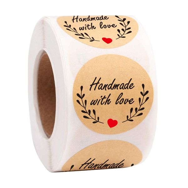 500 labels/roll round kraft thank you sticker seal labes 1 inch paper handmade label sticker for business packaging stickers
500 labels/roll round kraft thank you sticker seal labes 1 inch paper handmade label sticker for business packaging stickers