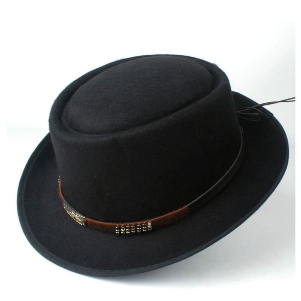 fashion men women pork pie hat with belt party hat for lady fedora for gentleman dad size 58cm, Blue;gray
fashion men women pork pie hat with belt party hat for lady fedora for gentleman dad size 58cm, Blue;gray