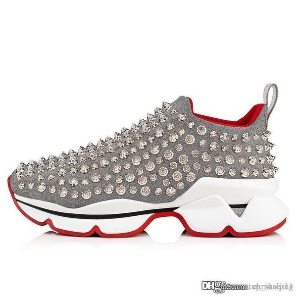 arrival krystal spike sock donna flat sneakers designer luxury mens red bottoms shoes womens rivet spiky junior spikes flat shoes, Black
arrival krystal spike sock donna flat sneakers designer luxury mens red bottoms shoes womens rivet spiky junior spikes flat shoes, Black