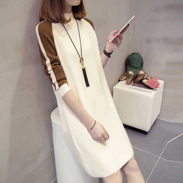 women winter warm sweater dress women casual loose o-neck long sleeve knitted dress ladies elegant party dress, Black;gray
women winter warm sweater dress women casual loose o-neck long sleeve knitted dress ladies elegant party dress, Black;gray