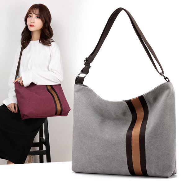 2020 new simple retro canvas bag women's student diagonal bag high capacity women's shoulder fashion casual handbag bolsa
2020 new simple retro canvas bag women's student diagonal bag high capacity women's shoulder fashion casual handbag bolsa