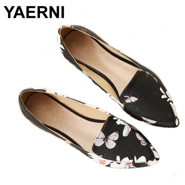 yaerni 2020 fashion printing pointed toe loafers women flat heel shoes casual shoe woman plus size 33-43, Black
yaerni 2020 fashion printing pointed toe loafers women flat heel shoes casual shoe woman plus size 33-43, Black