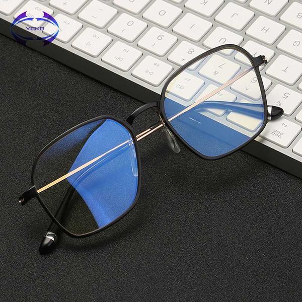 vcka aluminum magnesium computer glasses anti blue light radiation optical print glasses round eyewear frame glass men & women, Black
vcka aluminum magnesium computer glasses anti blue light radiation optical print glasses round eyewear frame glass men & women, Black