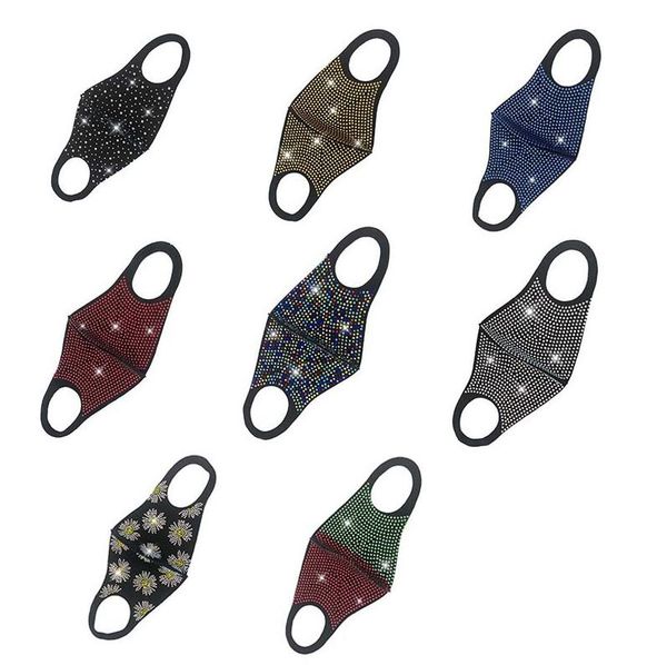 bling bling rhinestone face mask fashion crystal diamond sparkle reusable cloth face mouth cover teenager nightclub personality wear
bling bling rhinestone face mask fashion crystal diamond sparkle reusable cloth face mouth cover teenager nightclub personality wear