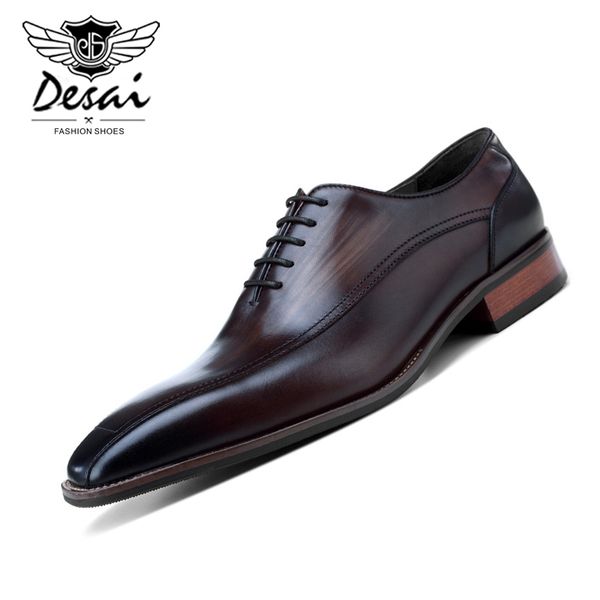 men's spring autumn new british style shoes men business dress shoe genuine leather lace-up formal leather shoes eu size 38-44, Black
men's spring autumn new british style shoes men business dress shoe genuine leather lace-up formal leather shoes eu size 38-44, Black