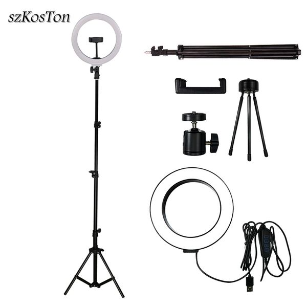 led selfie ring light 26cm/16cm camera p studio light dimmable pgraphy fill lamp for live video with tripod phone holder
led selfie ring light 26cm/16cm camera p studio light dimmable pgraphy fill lamp for live video with tripod phone holder