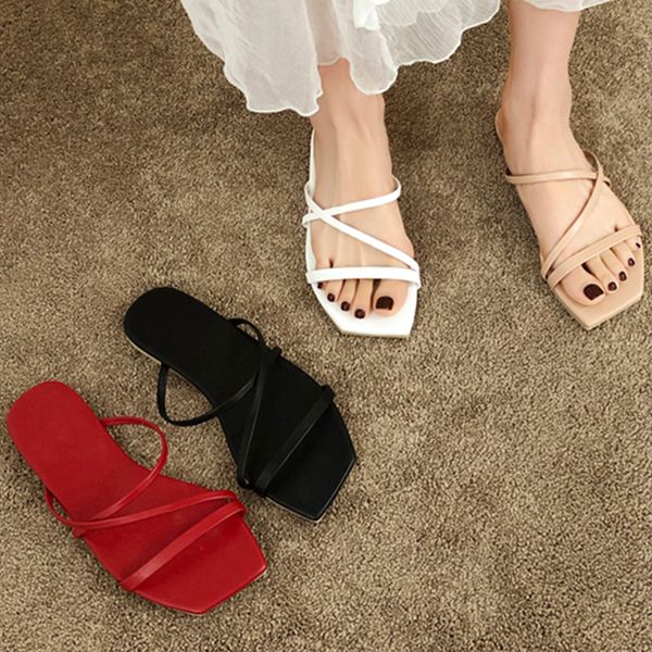 женщины тапочки мода narrow band лето слайды open toe плоский каблук открытый слайды повседневная пляж сандал обувь женская шлепанцы, Black
женщины тапочки мода narrow band лето слайды open toe плоский каблук открытый слайды повседневная пляж сандал обувь женская шлепанцы, Black
