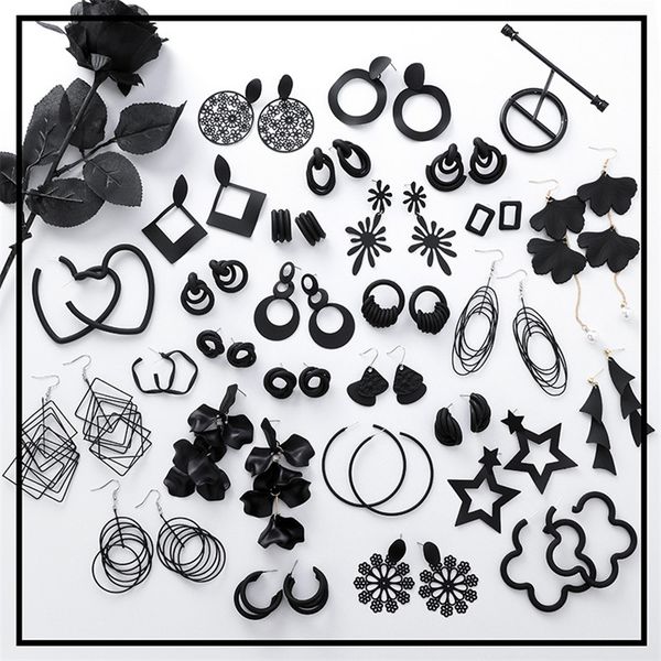 hollow flower black drop earrings for women exaggerated korean geometric round tassel statement female dangle earrings bijoux, Silver
hollow flower black drop earrings for women exaggerated korean geometric round tassel statement female dangle earrings bijoux, Silver
