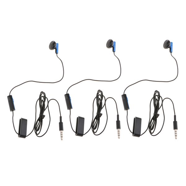 3шт mono наушники для sony ps4 контроллер single earbud earplug наушников динамик с микрофоном 1.2м / 4ft 3,5 мм jack 
3шт mono наушники для sony ps4 контроллер single earbud earplug наушников динамик с микрофоном 1.2м / 4ft 3,5 мм jack