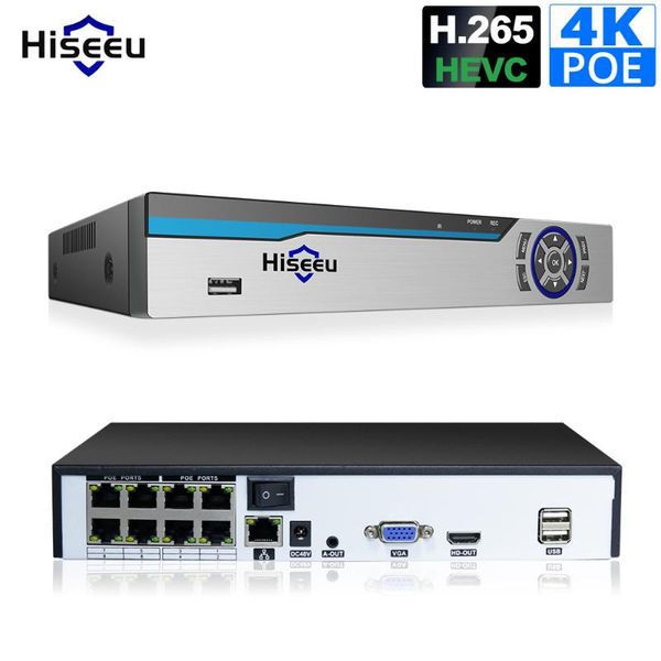 hiseeu 4k poe nvr 8ch audio onvif h.265 surveillance security video recorder for poe ip camera 1080p 4mp 5mp 8mp 4k, Black;white
hiseeu 4k poe nvr 8ch audio onvif h.265 surveillance security video recorder for poe ip camera 1080p 4mp 5mp 8mp 4k, Black;white