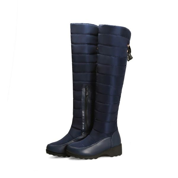 boots russia winter women warm knee high round toe down fur ladies fashion thigh snow shoes waterproof botas maziao, Black
boots russia winter women warm knee high round toe down fur ladies fashion thigh snow shoes waterproof botas maziao, Black