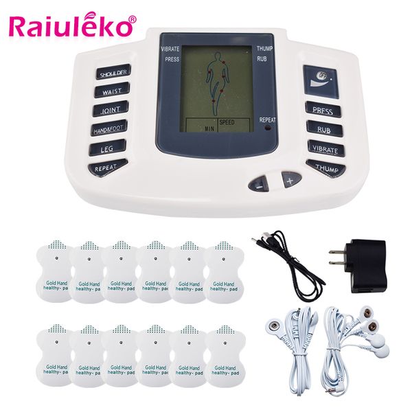 raiuleko health care electrical muscle stimulator massage tens acupuncture therapy machine slimming body massager 12 pcs pads
raiuleko health care electrical muscle stimulator massage tens acupuncture therapy machine slimming body massager 12 pcs pads