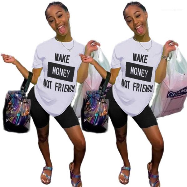 tops casual довольно милый стиль женский одежда летняя женская дизайнер tshirt заработай не дружит напечатанная письмом с коротким рукавом, White
tops casual довольно милый стиль женский одежда летняя женская дизайнер tshirt заработай не дружит напечатанная письмом с коротким рукавом, White