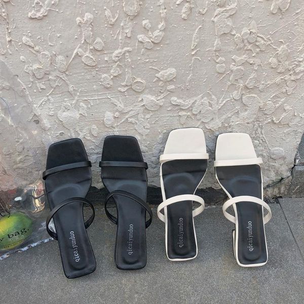 slippers women wear a drag 2020 ins fashionable versatile simple thick heel sandals and slippers, Black
slippers women wear a drag 2020 ins fashionable versatile simple thick heel sandals and slippers, Black