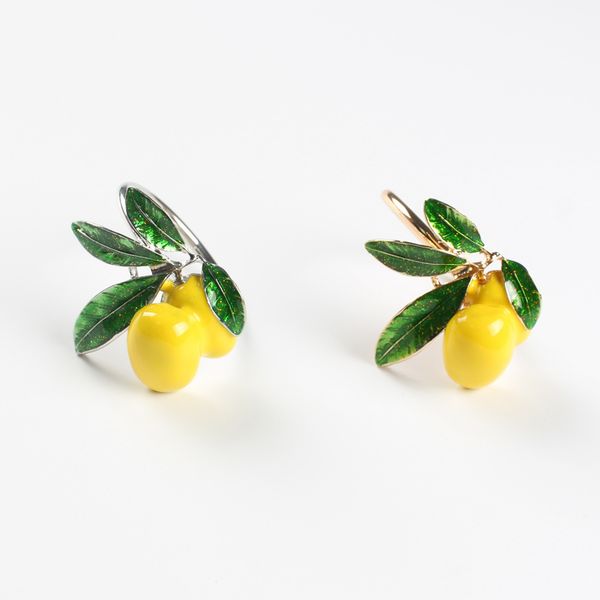 6 / pcs new lemon napkin ring napkin ring, Slivery;golden 
6 / pcs new lemon napkin ring napkin ring, Slivery;golden