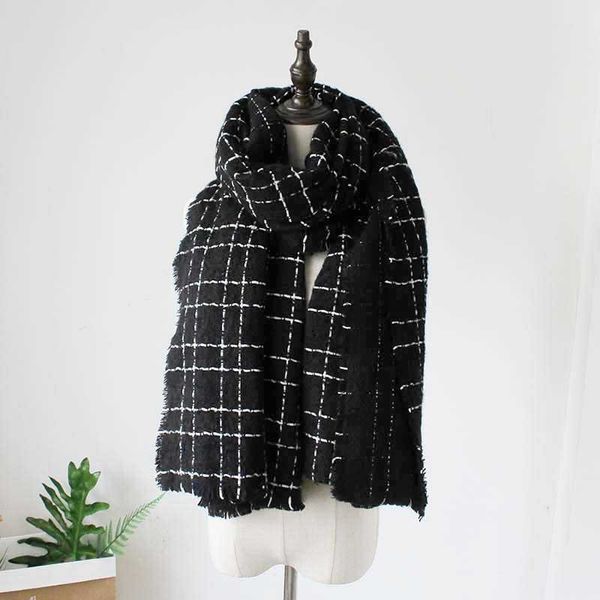 scarves women winter thick soft warm lady scarf with tassel shawl 200cm * 65cm blanket white black plaid cozy checked long houndstooth, Blue;gray
scarves women winter thick soft warm lady scarf with tassel shawl 200cm * 65cm blanket white black plaid cozy checked long houndstooth, Blue;gray