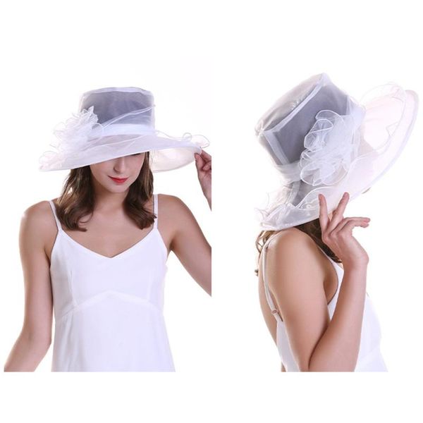 women travel outdoor wide brim holiday fashion party summer gifts with floral wedding sun hat protection caps, Blue;gray
women travel outdoor wide brim holiday fashion party summer gifts with floral wedding sun hat protection caps, Blue;gray