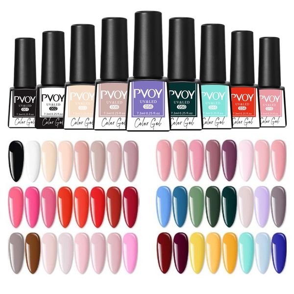 nail art kits pvoy 6pcs/kit glitter uv gel polish set color led varnish semi permanent soak off base coat
nail art kits pvoy 6pcs/kit glitter uv gel polish set color led varnish semi permanent soak off base coat