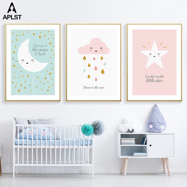 i love you to the moon & back cute cartoon star nursery posters & prints canvas paintings nordic pictures for baby kids bedroom
i love you to the moon & back cute cartoon star nursery posters & prints canvas paintings nordic pictures for baby kids bedroom