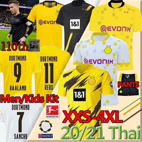 haaland 20 21 borussia dortmund soccer jersey hazard reus 110th anniversary brandt sancho gotze reyna britische fuÃballtrikots thai s-4xl, Black;yellow 
haaland 20 21 borussia dortmund soccer jersey hazard reus 110th anniversary brandt sancho gotze reyna britische fuÃballtrikots thai s-4xl, Black;yellow