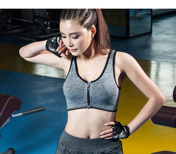 gym clothing women sports bra high stretch breathable fitness padded for running yoga seamless zipper crop bras sport, White;black
gym clothing women sports bra high stretch breathable fitness padded for running yoga seamless zipper crop bras sport, White;black