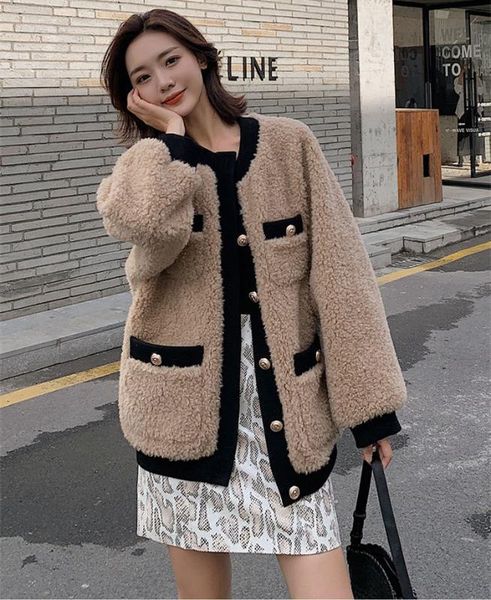 women short outerwear 2020 autumn winter women coat ladies contrast color patchwork single breasted loose elegant coat femalenew, Black
women short outerwear 2020 autumn winter women coat ladies contrast color patchwork single breasted loose elegant coat femalenew, Black