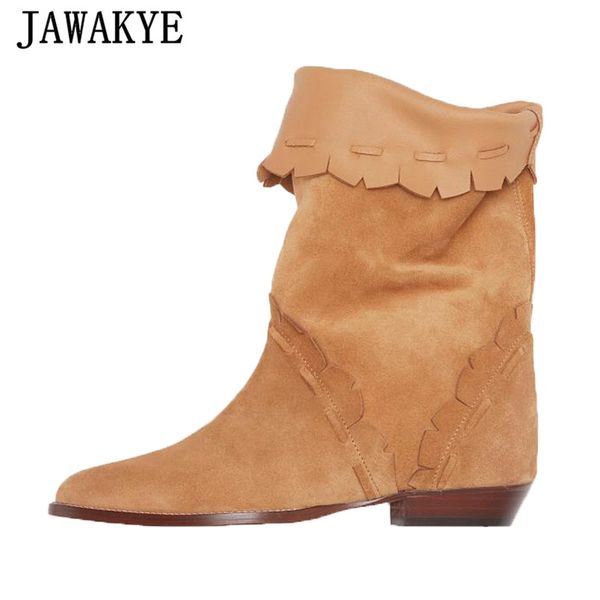 jawakye petaling leather suede ankle boots women point toe flat shoes winter new cowboy knight boots designer woman shoes, Black
jawakye petaling leather suede ankle boots women point toe flat shoes winter new cowboy knight boots designer woman shoes, Black