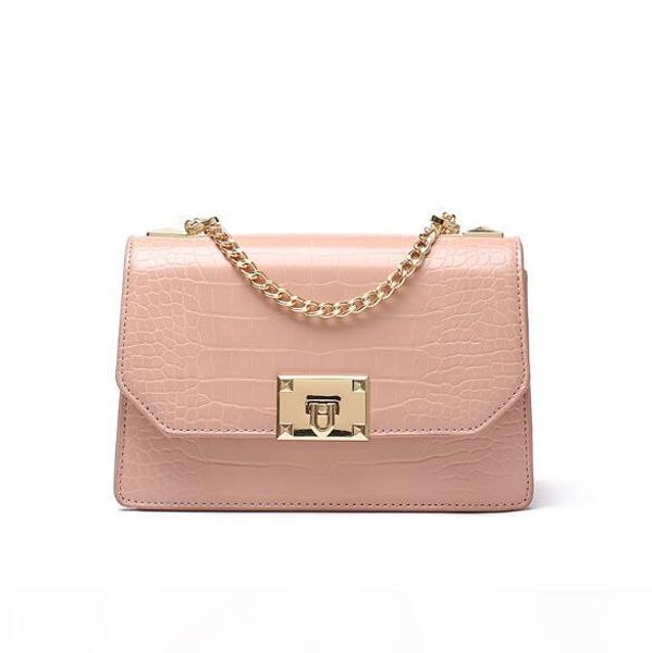 designer lady flap plain alligator women handbags formal chain shoulder bag classic beauty bag