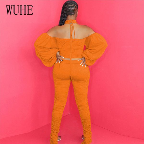 wuhe autumn two piece set lantern sleeve open back crop and leggings pants suit female casual tracksuit women matching sets x0923, Gray
wuhe autumn two piece set lantern sleeve open back crop and leggings pants suit female casual tracksuit women matching sets x0923, Gray