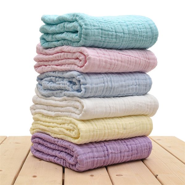 solid color children's cotton pleated gauze blanket bath towel newborn 6 layers of gauzes blankets
solid color children's cotton pleated gauze blanket bath towel newborn 6 layers of gauzes blankets